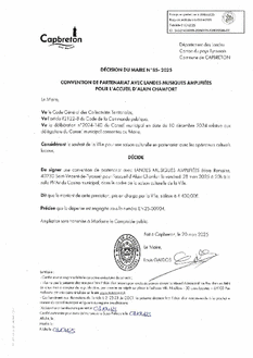 N°85-2025 DECISION CONVENTION LMA 