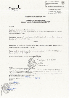 N°202-2023 DECISION Demande subvention CAF - Renouvellement mobilier EAJE Les Loupiots