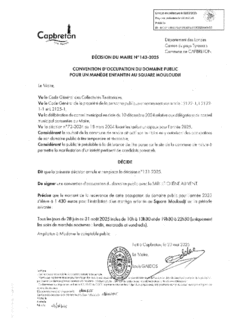 N°143-2025 DECISION SARL Le chêne au vent Manège enfantin
