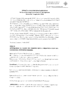 2022-76 APPROBATION DU CAHIER DES CHARGES SUITE A PREEMPTION D'UN BAIL COMMERCIAL RUE GABARRA