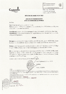 N°59-2023 DECISION  60 Décibels - Ateliers mars A. Boutin - Oralité 2023