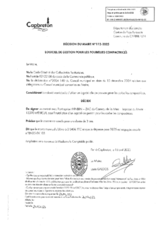 N°112-2025 DECISION CONTRAT LOGICIEL DE GESTION POUBELLES COMPACTRICES