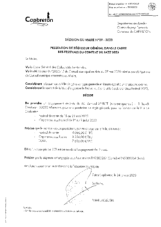 N°09 DECISION REGISSEUR FESTIVAL DU CONTE ET DU JAZZ 2023