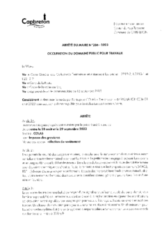 N°286-2023 ARRETE ODP COLAS IMPASSE DES GRAVIERES