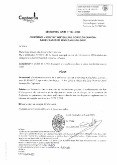 N°104-2025 DECISION LES RENDEZ-VOUS DU GOUF