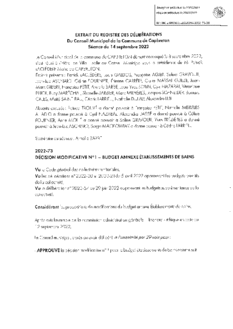2022-73 DECISION MODIFICATIVE N°1 - BUDGET ANNEXE ETS DE BAINS