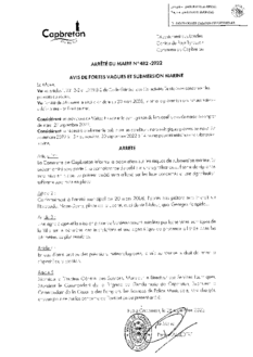 N°482 Avis de fortes vagues et submersion marine