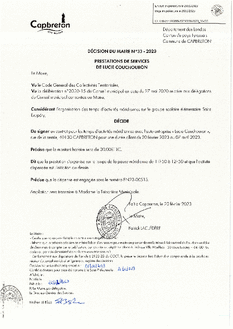 N°33-2023 DECISION TAM Lucie COUCHOURON février avril 2023