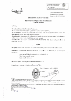 N°106-2025 DECISION GPA CONSTRUCTION - CADRAN SOLAIRE