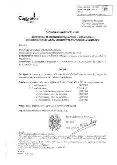 N°73-2025 DECISION MISSION SPS QUALICONSULT MÉDIATHÈQUE
