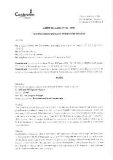N°105-2023 ARRETE ETPM  22 rue Jacques Prévert du 02 mai pour 10 jours