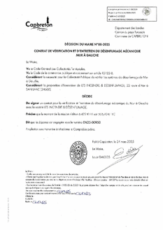 N°88-2025 DECISION CONTRAT DE VERIFICATION ET D'ENTRETIEN DESENFUMAGE MUR A GAUCHE